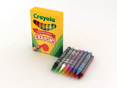 Crayons crayola 3D model