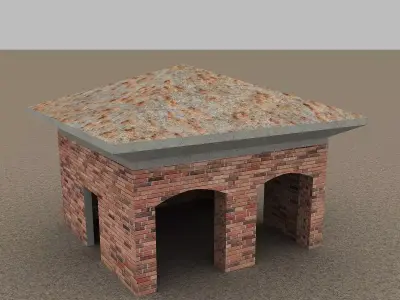 tourist hill stay place 3D model