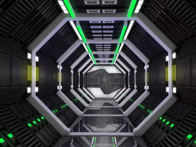 Sci Fi Corridor   3D model