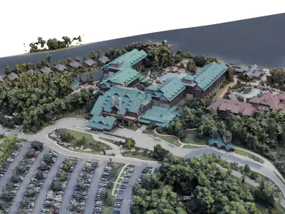 Disney Wilderness Lodge Orlando 3D model