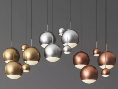 Tom Dixon Mirror Ball Pendant Light 3D model
