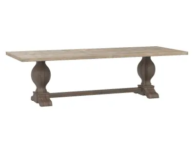 OV18040 Baxley Dining Table Light Finish 3D model