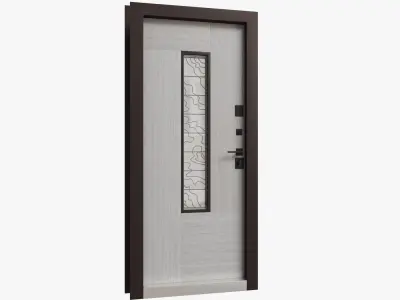 Entrance door Paradise Glass 3D model