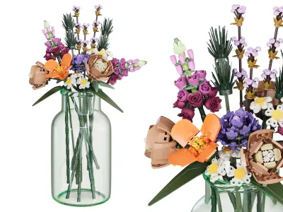 LEGO Icons Botanical Collection Flower Bouquet 10280 3D model