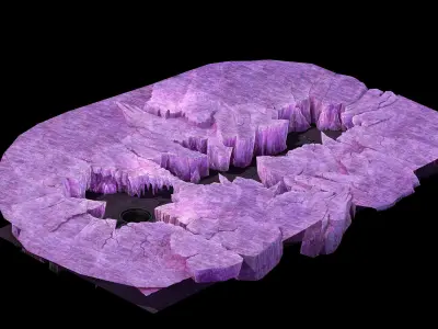 Battlestar - Icefield - Bursting Ice 02 3D model