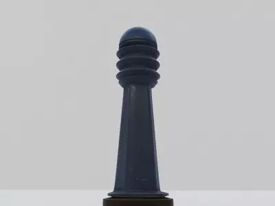 Metal Street Obstacle 3D model