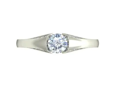 Women Ring  Render 3dm STL OBJ FBX Details 3D print model 341