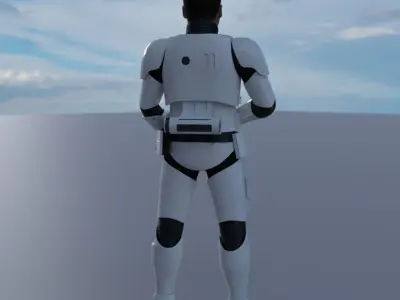 Finn Star Wars character 3D model