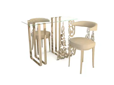 Receptionist Table 3D model