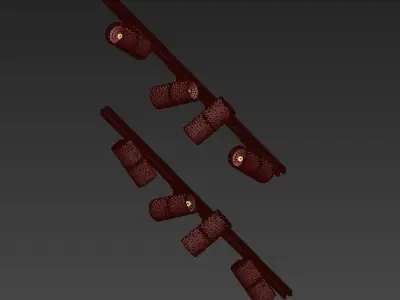 SEVENTIES three lights 3D model
