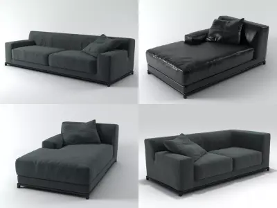 Freeman sofa system 3D model