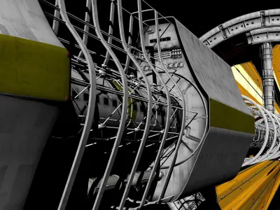 Solar Sail Ship 3D model