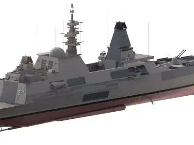 GREEK ADVANCED NAVY DESTROYER 3D model