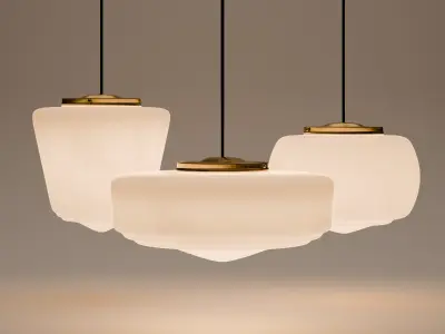 Pendant Lights Set 01 Low-poly 3D model