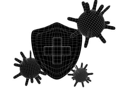 Immunity Icon v1 001 Low-poly 3D model