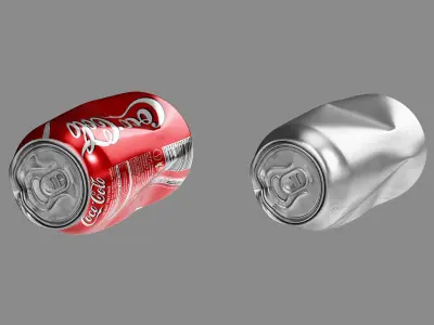 Crushed Soda Can 01 3D model