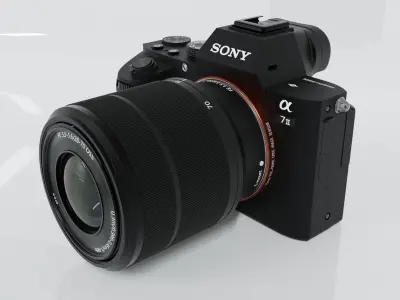  Sony Alpha 7 II with FE 28-70mm Lens Kit 3D model 3D model