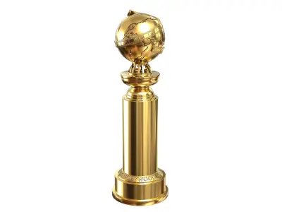 The Golden Globe Award trophy Low-poly 3D model