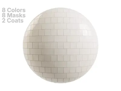 Subway and Square Tiles in English Bond Layout Texture