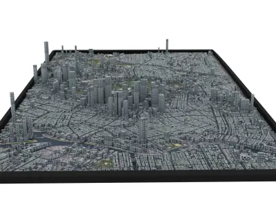  City of Tokyo Low-poly 3D model