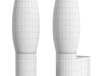 Aqua bastone Arte Lamp Low-poly 3D model