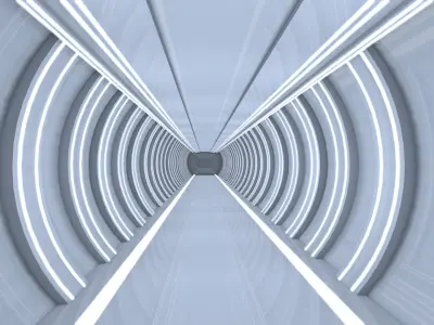 Sci fi Interior 3D model 7