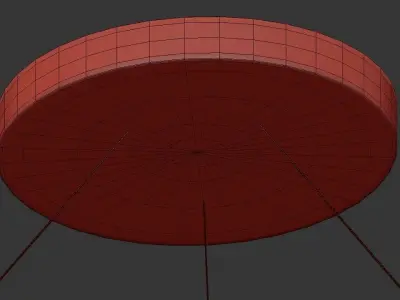 LUCERA circular chandelier with pearls hanging from it 3D model