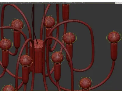 Olridge Chandelier Low-poly 3D model
