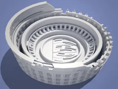 Colisium roman coliseum Low-poly 3D model