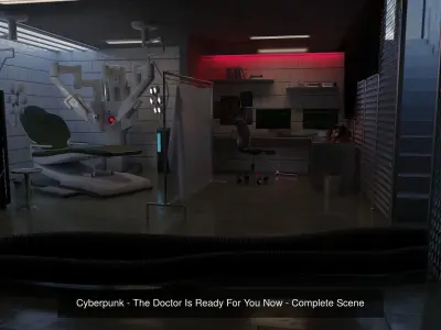Cyberpunk Style Collection 3D Model Pack