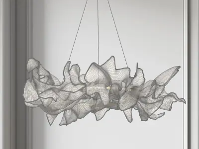 Artistic Modern Chandelier 3D Model 3D model