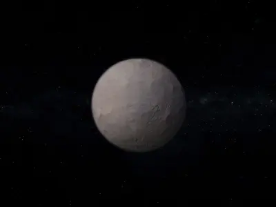 Dwarf Alien Planet or Moon 01 Low-poly 3D model