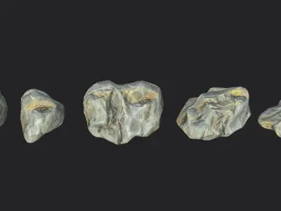 Rocks Pack Low-poly 3D model