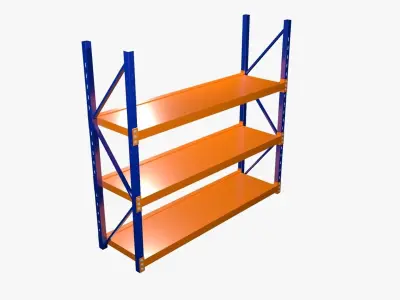 Warehouse rack 3D model
