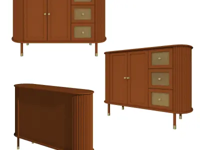 Parametric Sideboard Revit 3D model