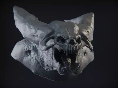 Demon Head 05 3D model