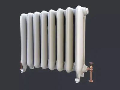 Radiator low poly Low-poly 3D model