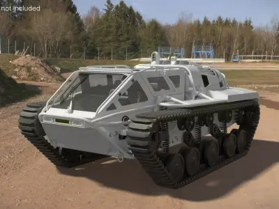 Light Armored Tracked Vehicle White 