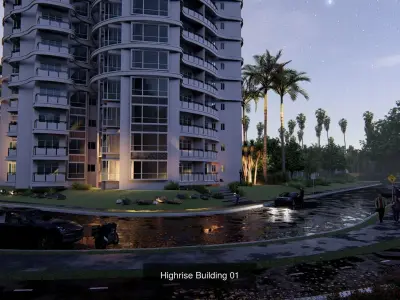 Building Collection 01 3D Model Pack