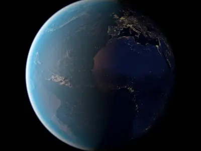 Earth Low-poly 3D model