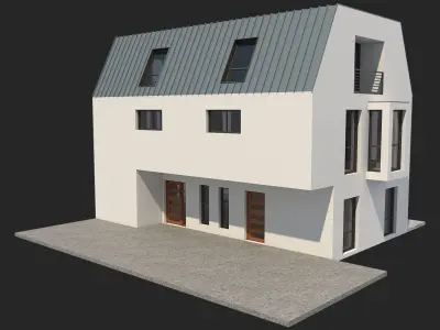 Modern House 13 3D model purchase