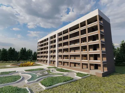 School-University -High School 3D model