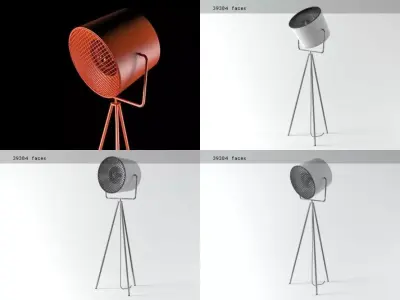 Last three tripod floor lamps 3D model