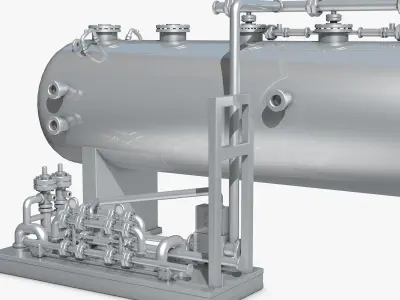 Industrial Metal Storage Equipment 3D model