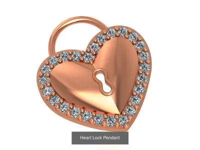 17 Ultra Small Light Weight Charm Pendant 3dm stl renders 3D Model Pack