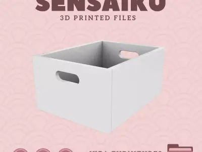 UPPDATERA Storage Box for Miniature Dollhouse - IKEA - 3D Print 3D print model