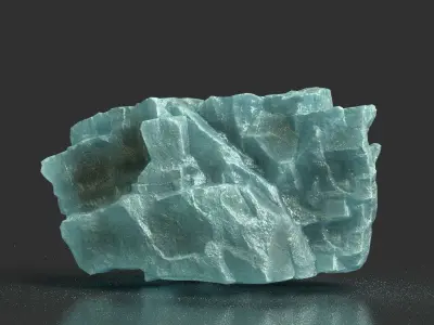 Low poly Ice Block Pack 200226 Low-poly 3D model