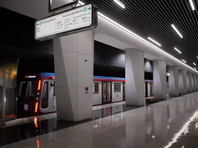 Solaris Subway Station Low-poly 3D model
