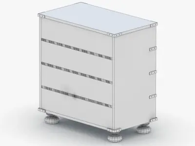 0324 - Dresser Free 3D model