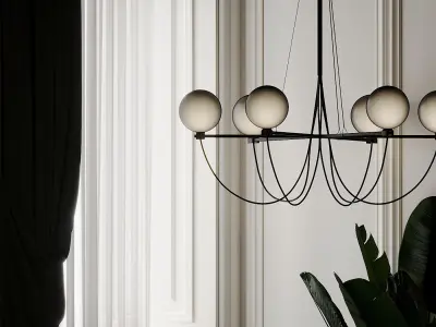 Globe Chandelier by HANDVARK 3D model